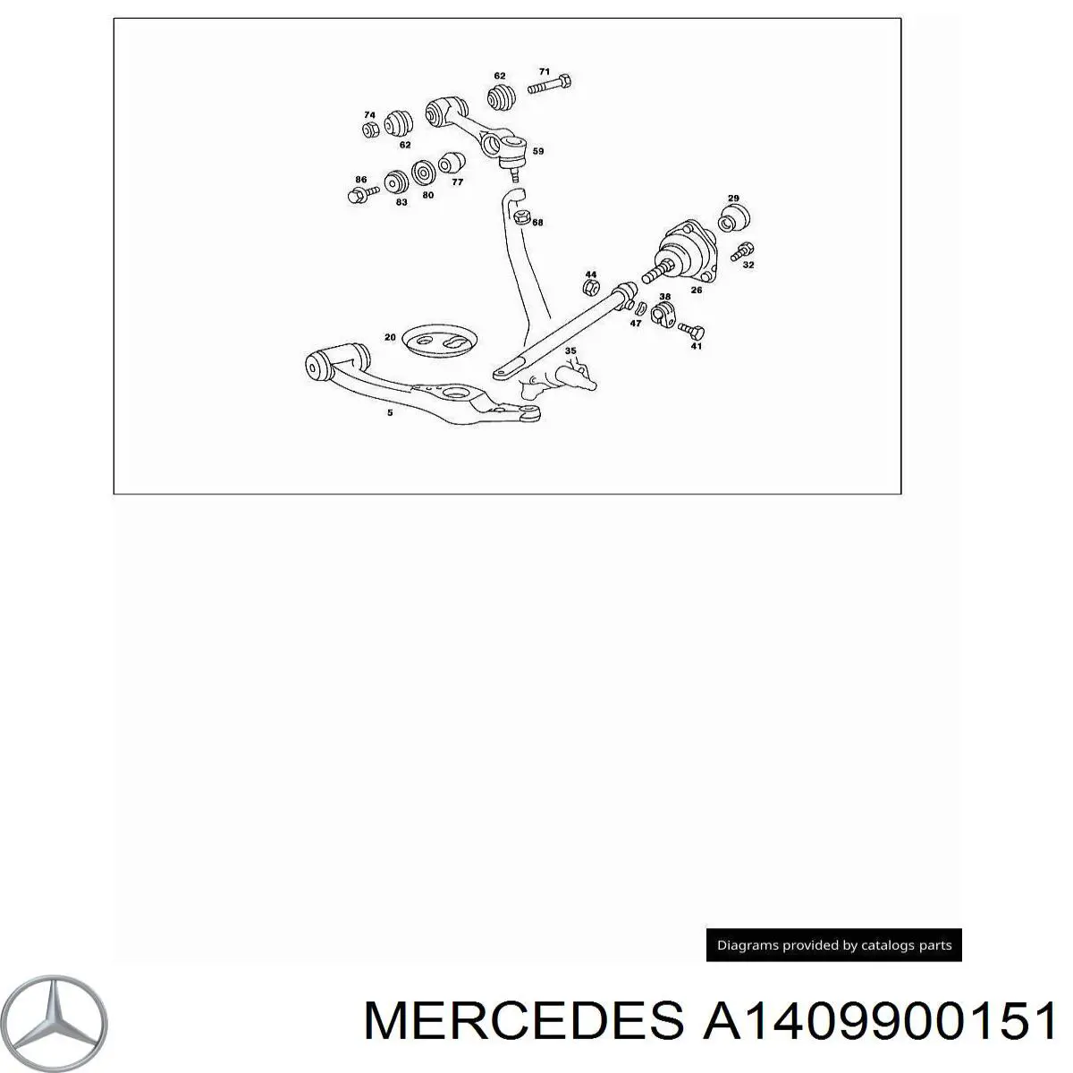  Mercedes A1409900151 цена, от 10.26 USD
