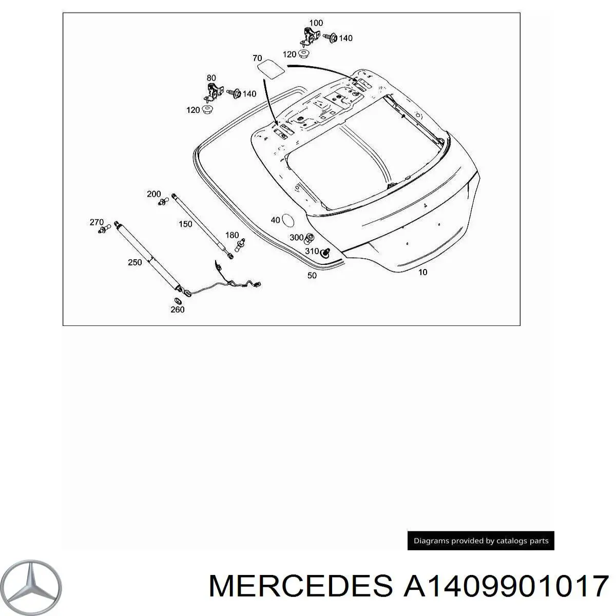 Купить A1409901017 Mercedes 