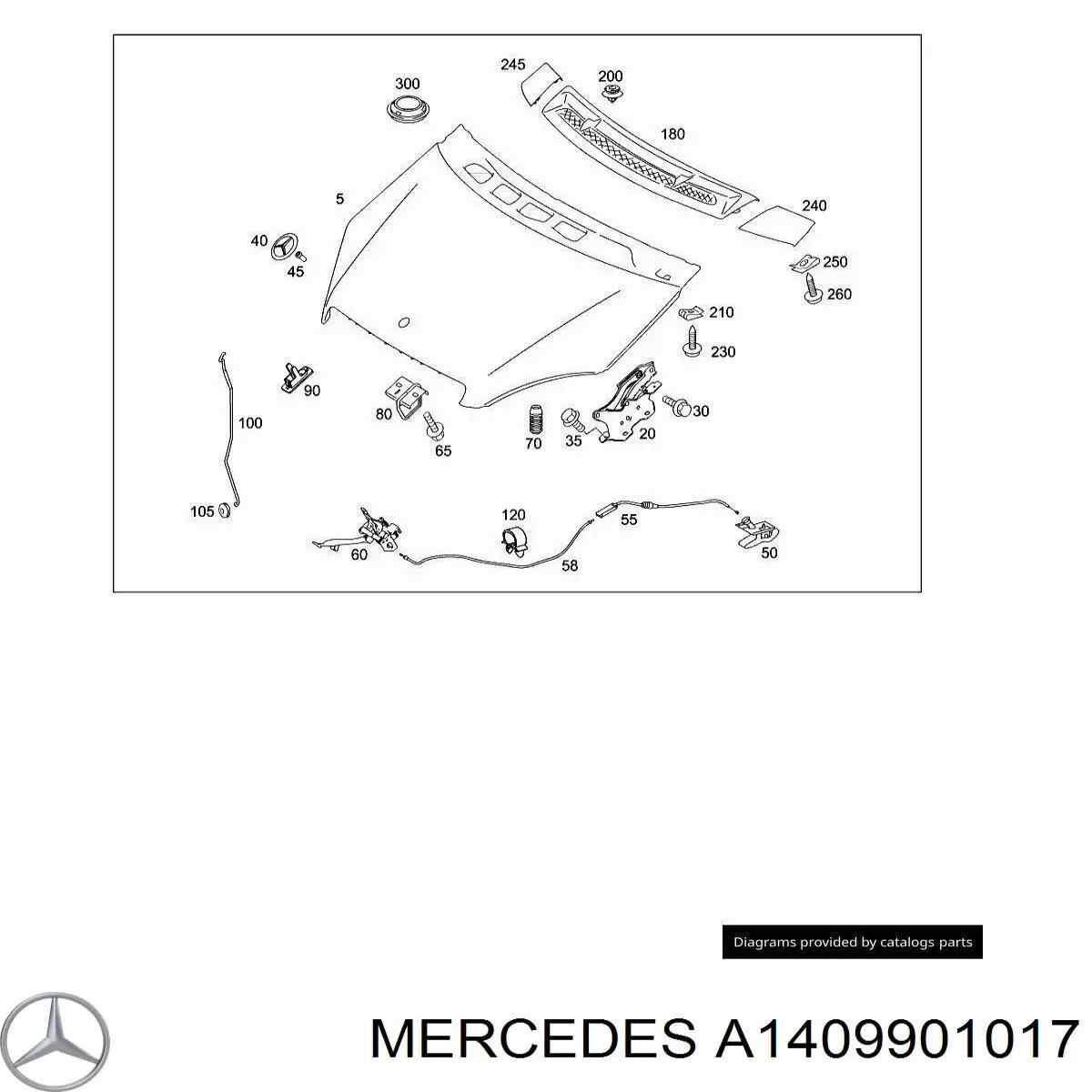  Mercedes A1409901017 цена, от 0.93 USD
