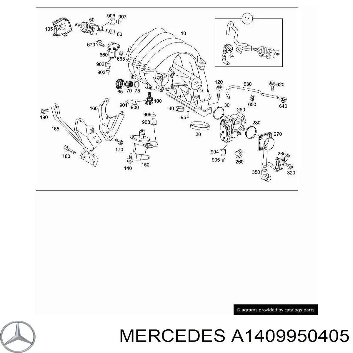  Mercedes A1409950405