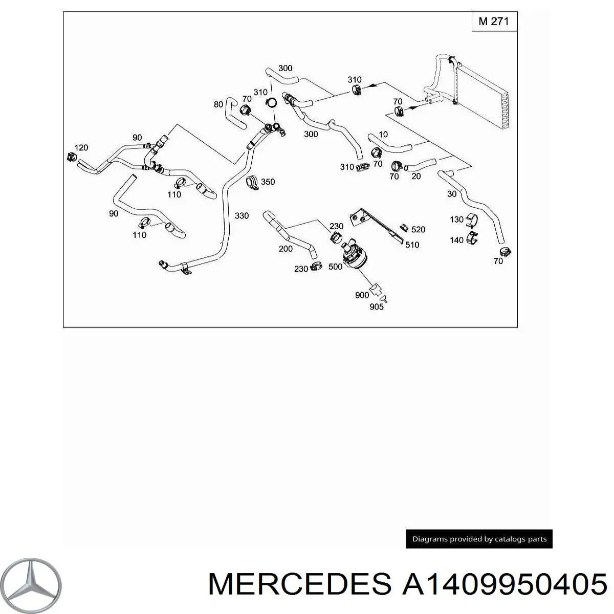  Mercedes A1409950405 цена, от 3.60 USD