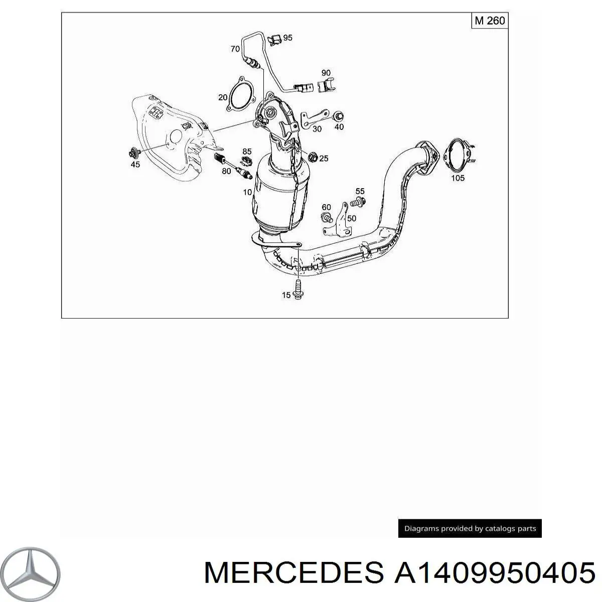  Mercedes A1409950405 цена, от 3.60 USD