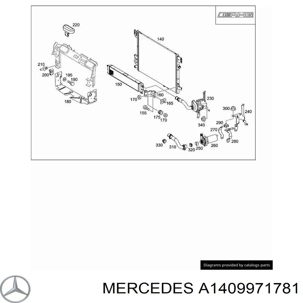  Mercedes A1409971781 цена, от 3.73 USD