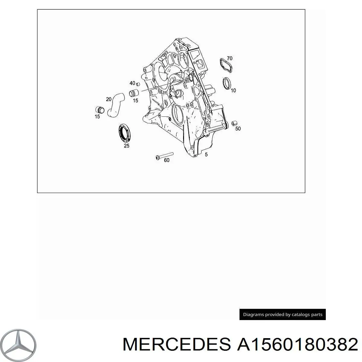 A1560180382 Mercedes патрубок вентиляции картера (маслоотделителя)