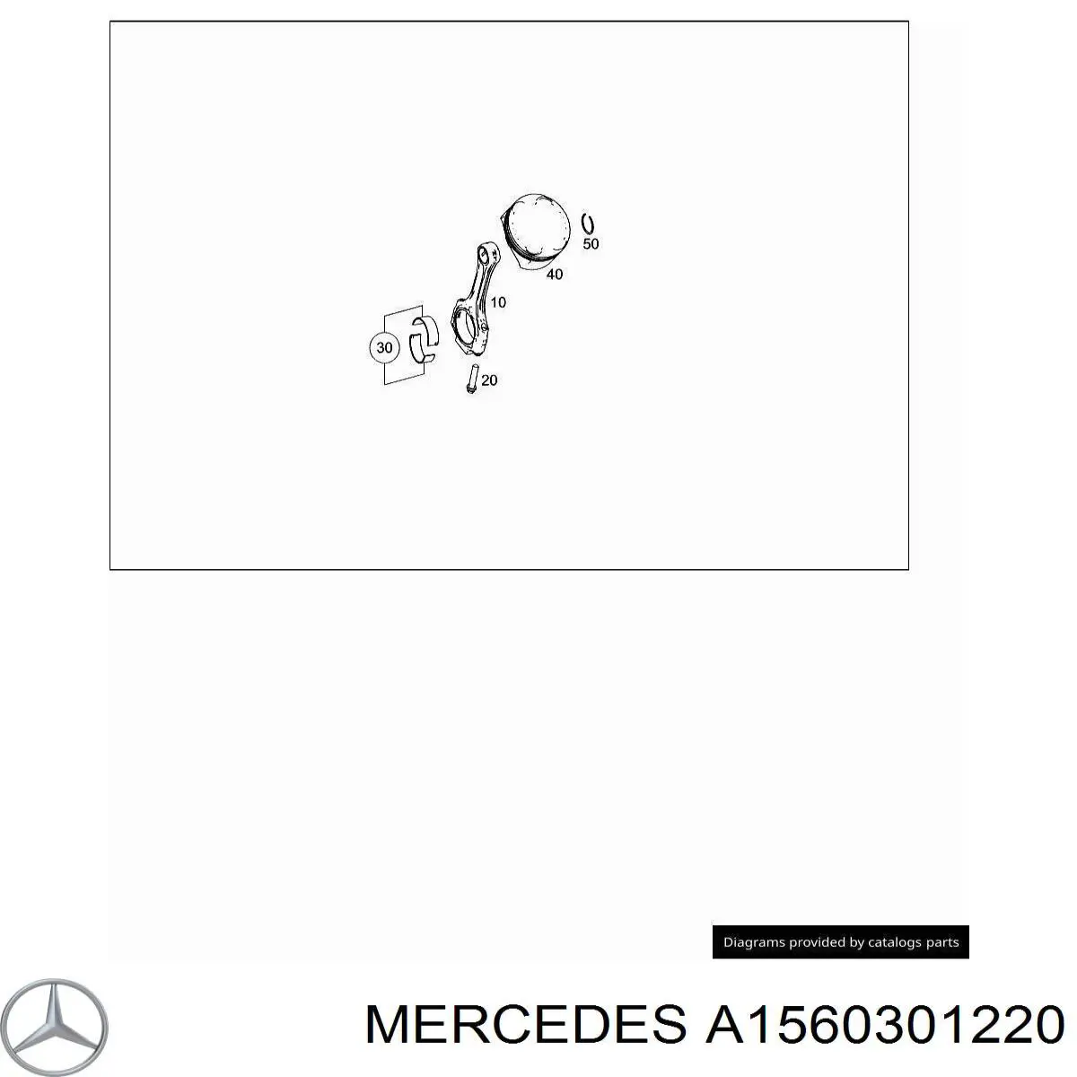 Купить A1560300820 Mercedes Шатун поршня двигателя