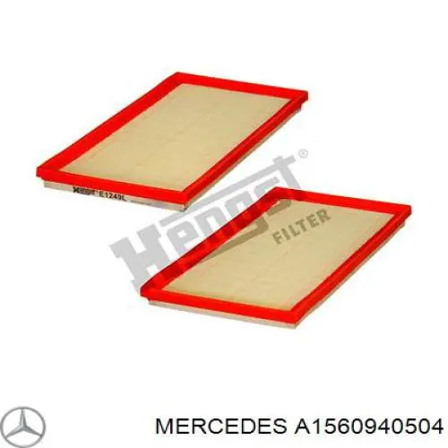 A1560940504 Mercedes filtro de ar