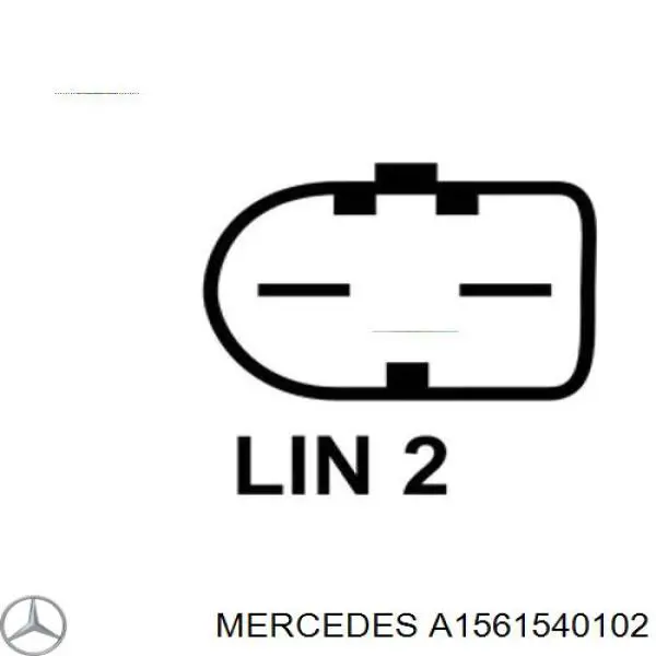 Автомобильный генератор Mercedes A1561540102 цена, от 205.73 USD