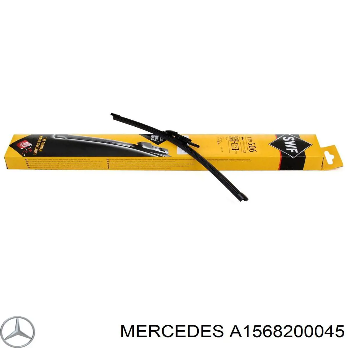 Limpa-pára-brisas de vidro traseiro A1568200045 Mercedes