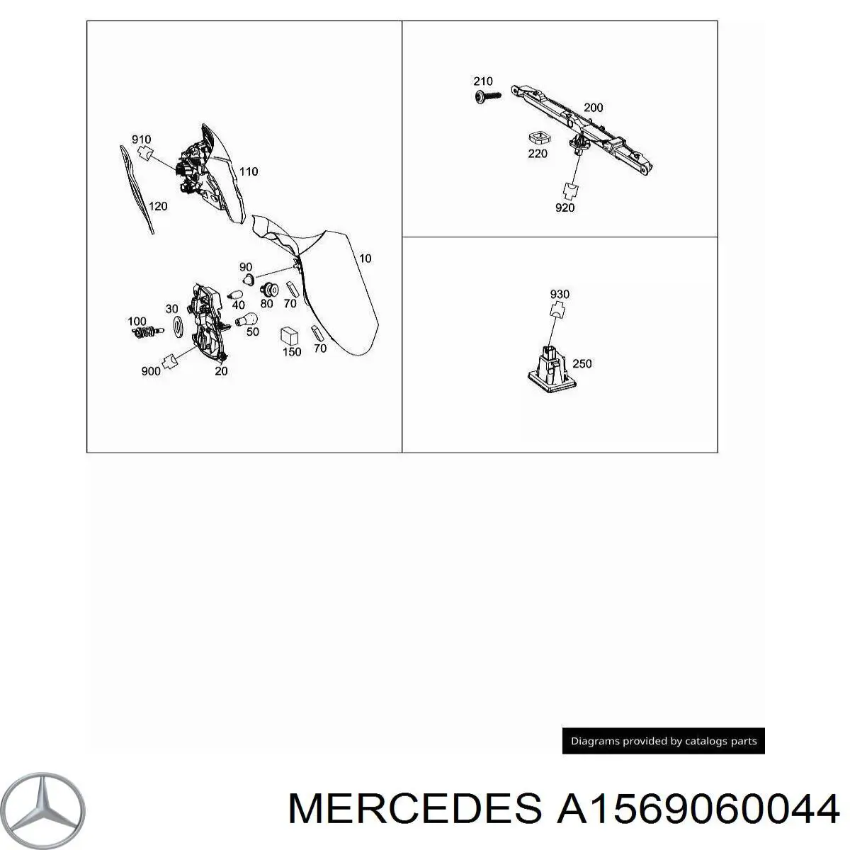 Sinal de parada traseiro adicional Mercedes E  S213