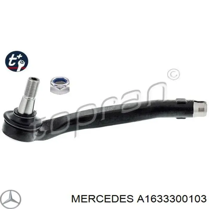 A1633300103 Mercedes ponta externa da barra de direção
