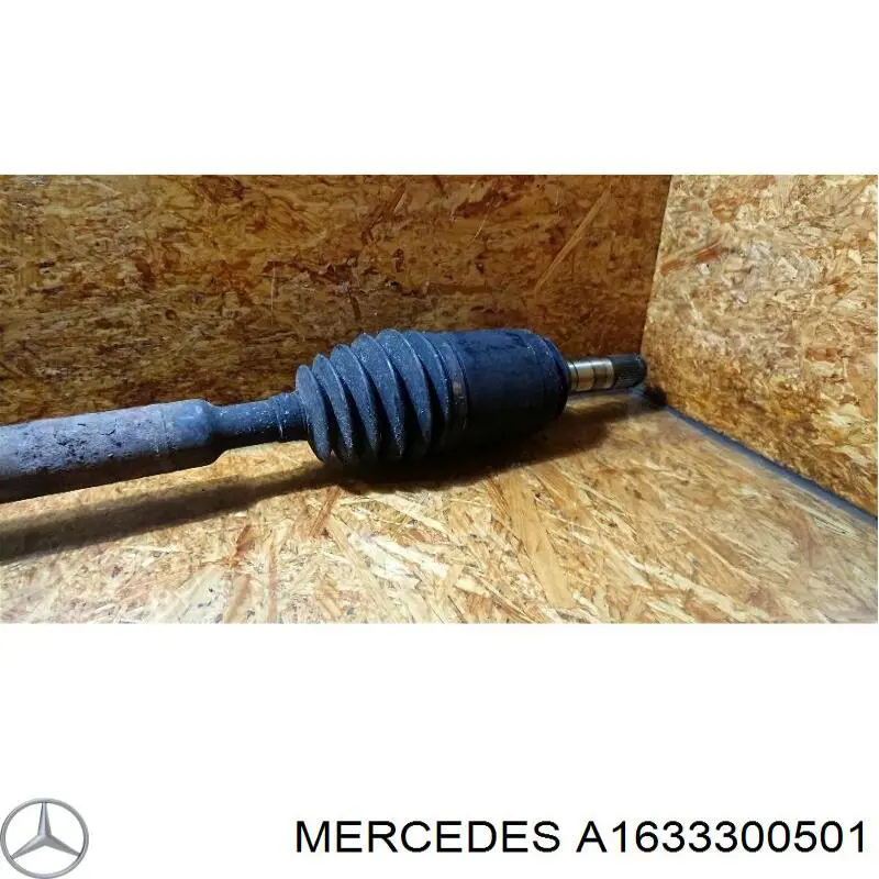 1633300201 Mercedes полуось (привод передняя правая)
