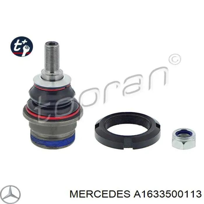 A1633500113 Mercedes suporte de esfera inferior de suspensão traseira