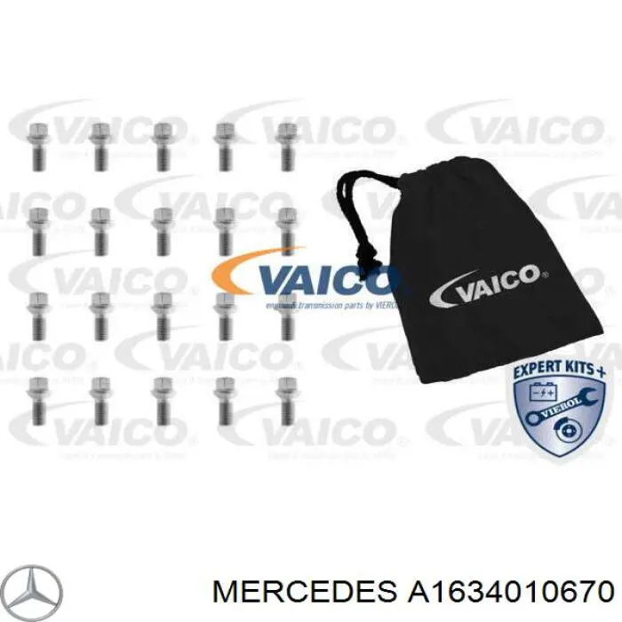 Болт колесный  Mercedes A1634010670 цена, от 2.56 USD