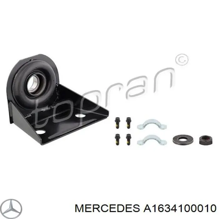 Купить A1634100010 Mercedes Опорный подшипник карданного вала