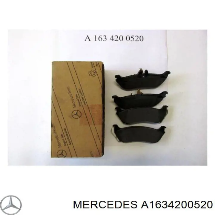Колодки дисковые  Mercedes A1634200520 цена, от 38.73 USD