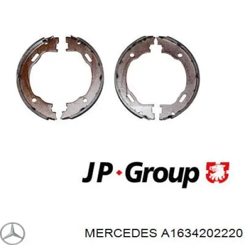 A1634202220 Mercedes колодки ручника (стояночного тормоза)