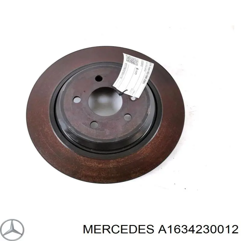A1634230012 Mercedes диск тормозной задний