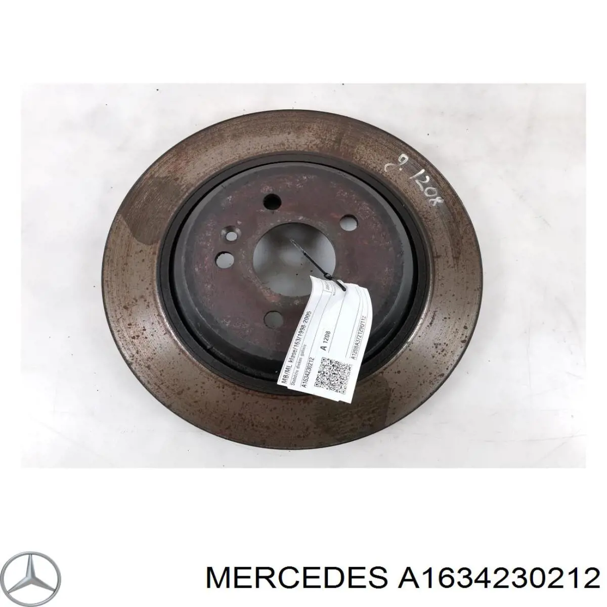 A1634230212 Mercedes диск тормозной задний