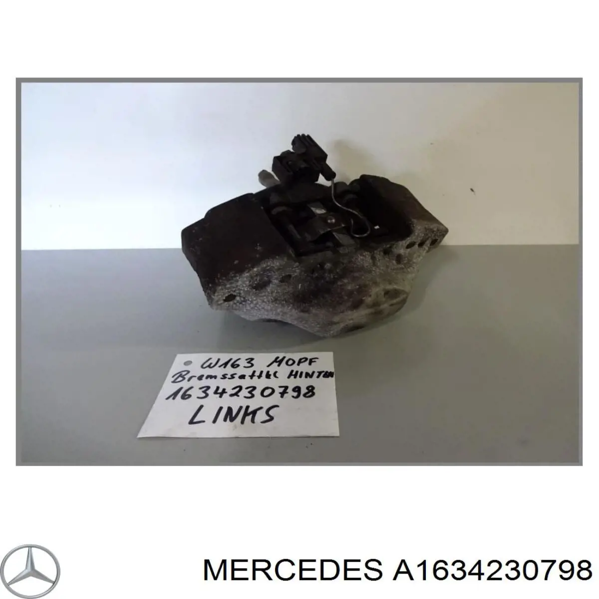 Суппорт тормозной задний левый A1634230798 Mercedes