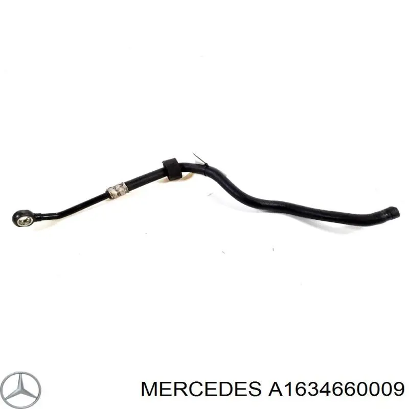 1634660009 Mercedes шланг гур низкого давления, от рейки (механизма к радиатору)