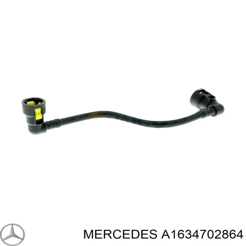 1634702864 Mercedes tubo de combustível, desde o tanque até o filtro de combustível