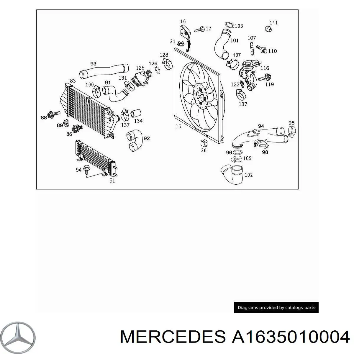 A1635010004 Mercedes 