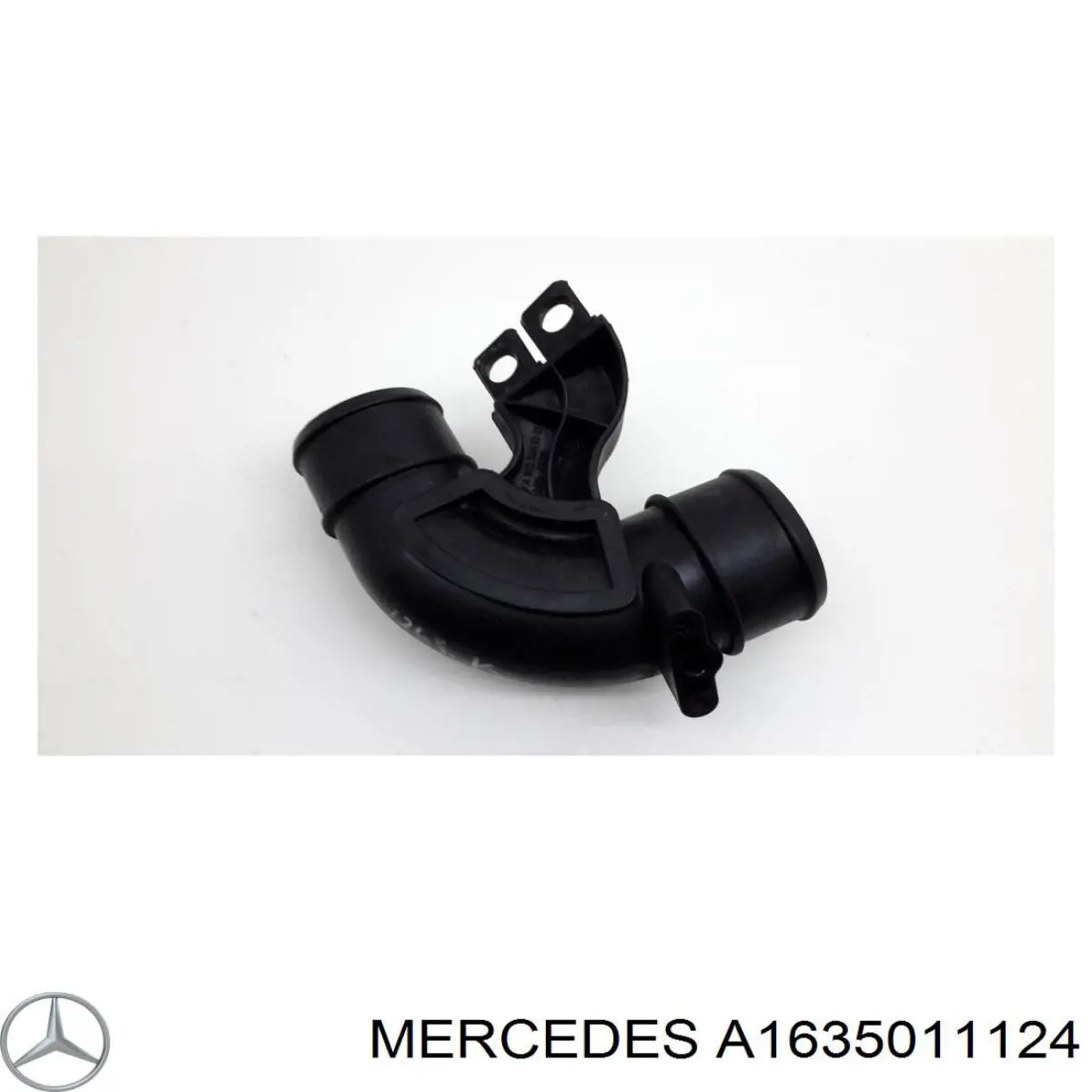 Шланг (патрубок) интеркуллера верхний левый A1635011124 Mercedes