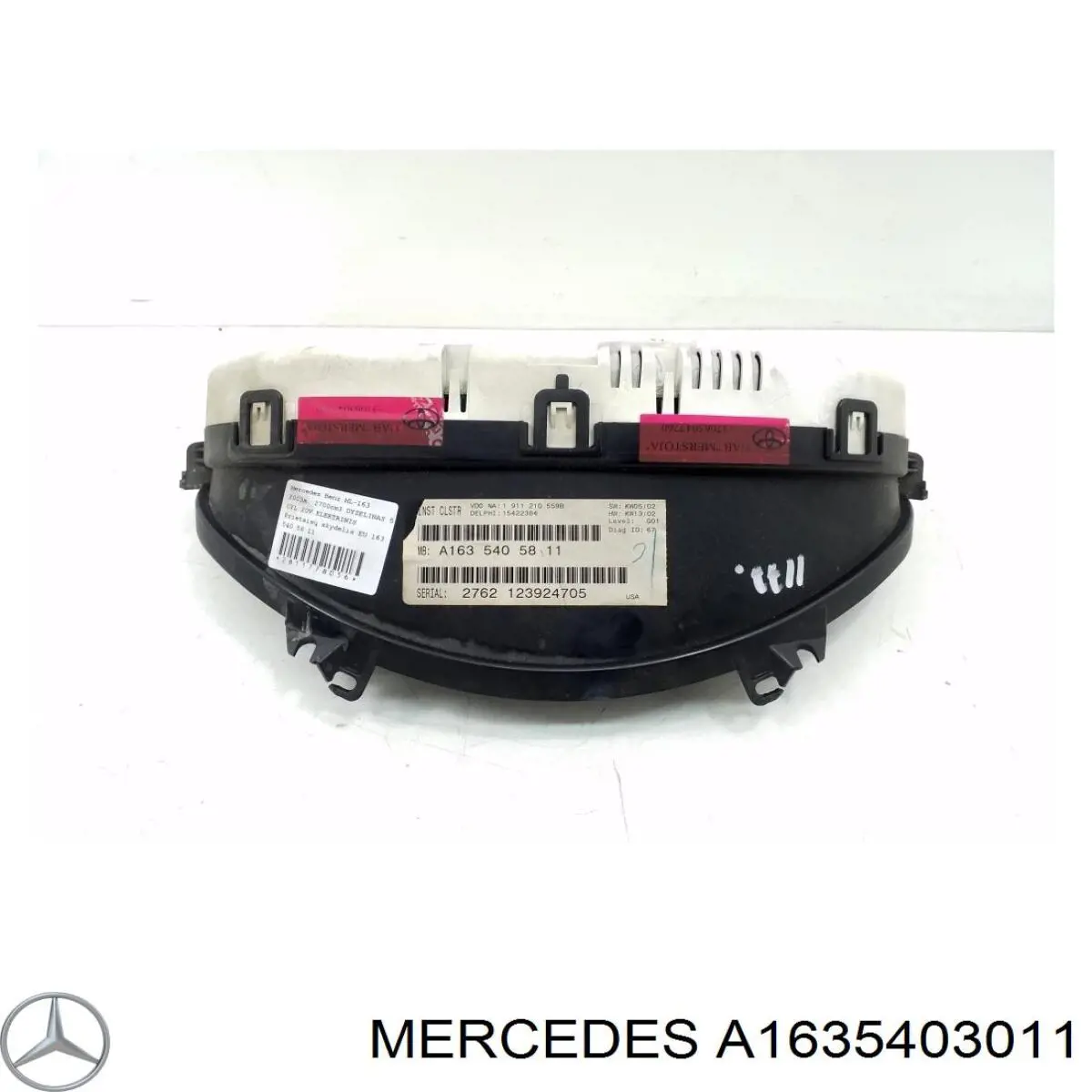 Панель приборов 1635407611 Mercedes