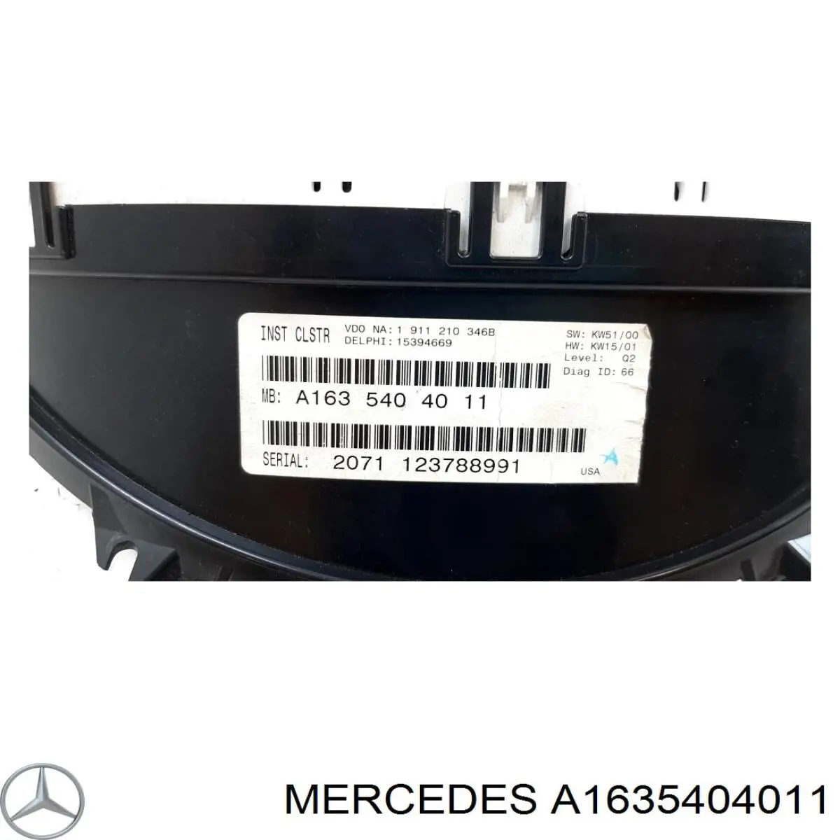 Купить 1635407611 Mercedes Панель приборов