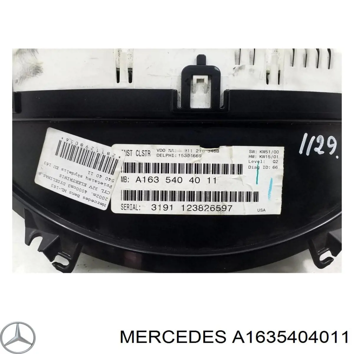 Панель приборов 1635407611 Mercedes