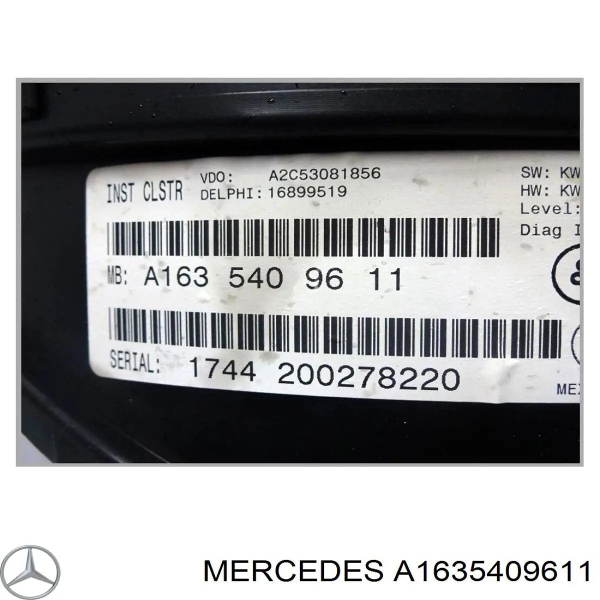 A1635407711 Mercedes Щиток приборов