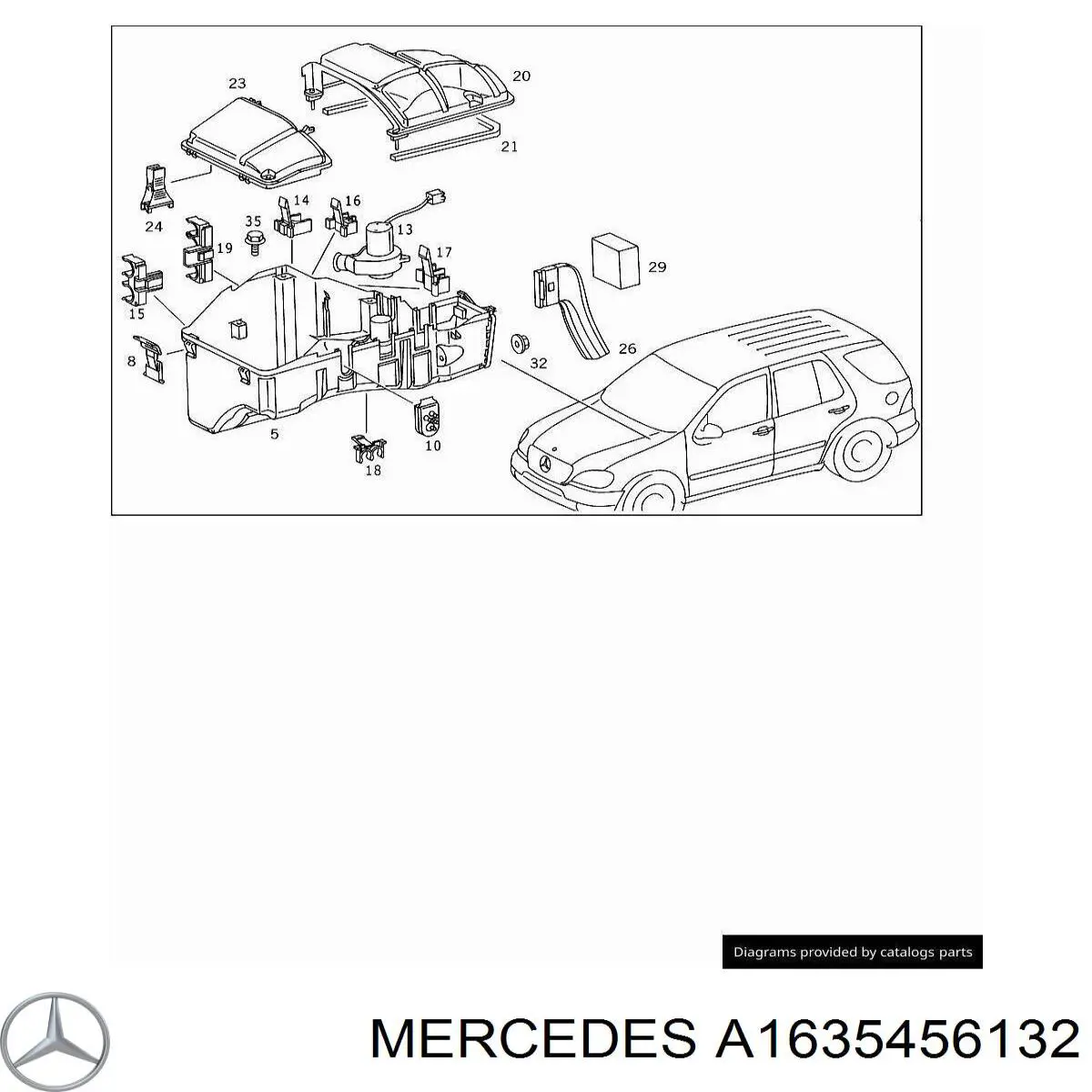 Блок управления ESP A1635456132 Mercedes