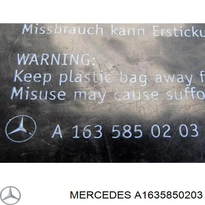  Mercedes A1635850203 цена, от 12.42 USD