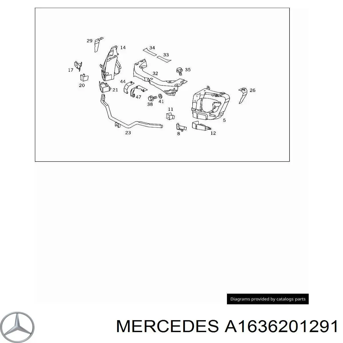 Телевизор правый на Mercedes ML/GLE (W163)