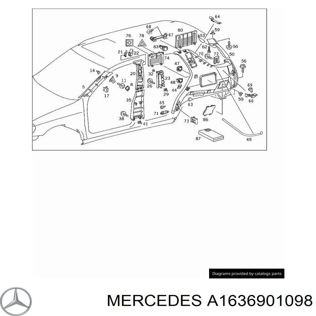  Mercedes 1636901098 цена, от 18.62 USD