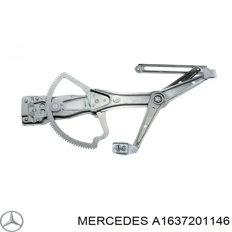 A1637201146 Mercedes mecanismo de acionamento de vidro da porta dianteira esquerda