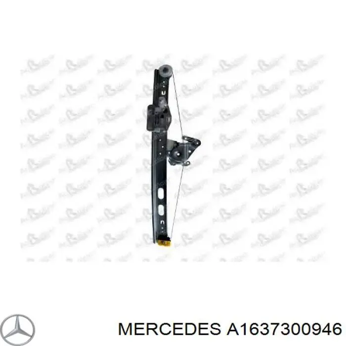 A1637300946 Mercedes mecanismo de acionamento de vidro da porta traseira esquerda