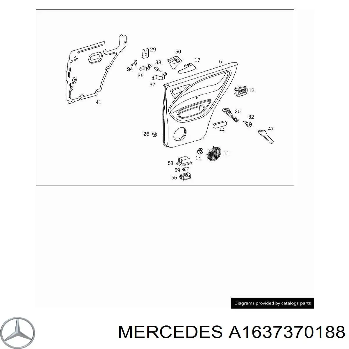  Mercedes A1637370188 цена, от 12.42 USD