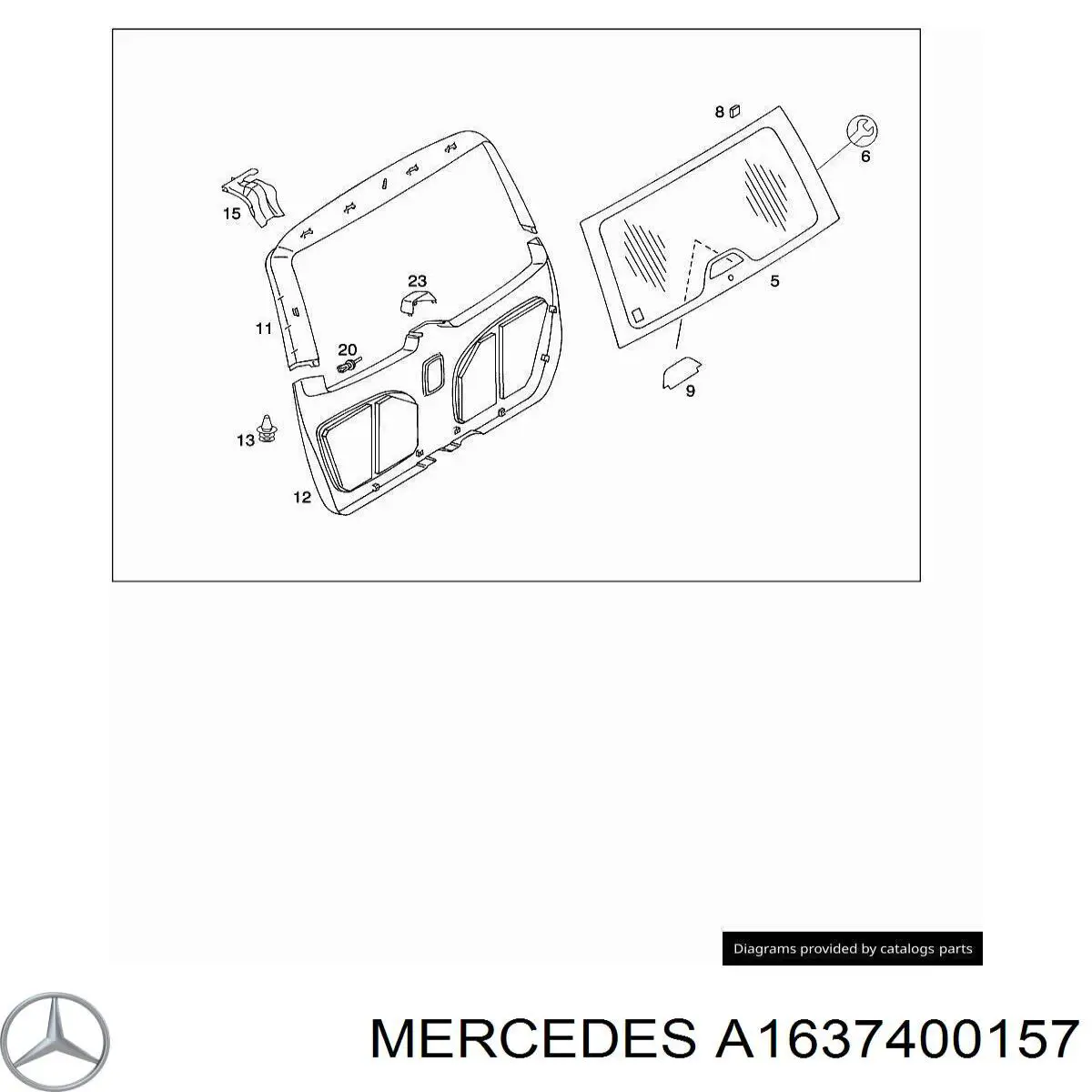 GS4601D21 XYG Стекло двери задка