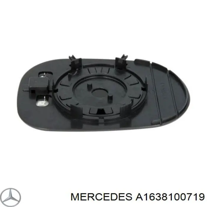 A1638100719 Mercedes elemento espelhado do espelho de retrovisão esquerdo