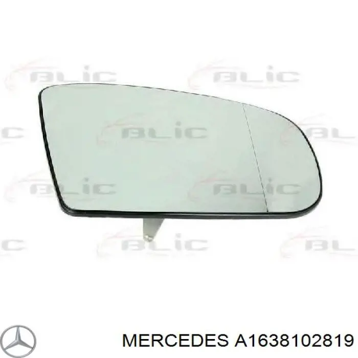 A1638102819 Mercedes Зеркальный элемент правого зеркала заднего вида