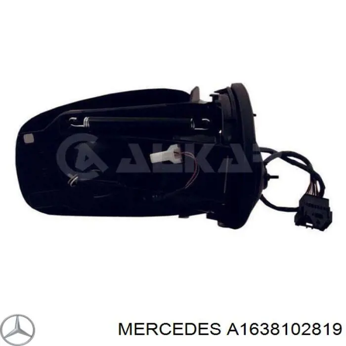 A1638102819 Mercedes зеркальный элемент зеркала заднего вида правого