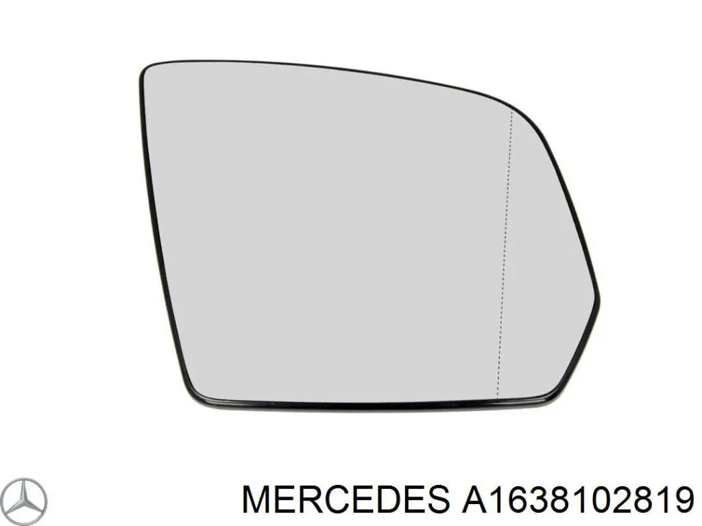 Стекло зеркала заднего вида, правого Mercedes A1638102819 цена, от 14.20 USD