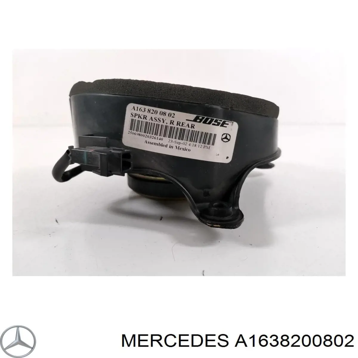 A1638200802 Mercedes Динамик задний