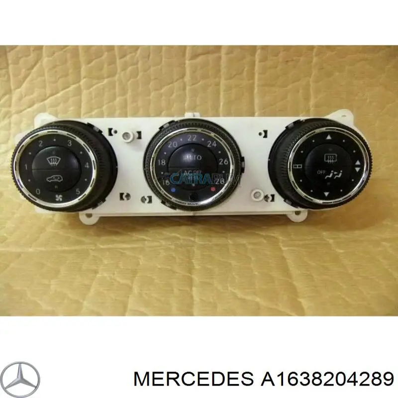 A1638204289 Mercedes блок управления режимами отопления/кондиционирования