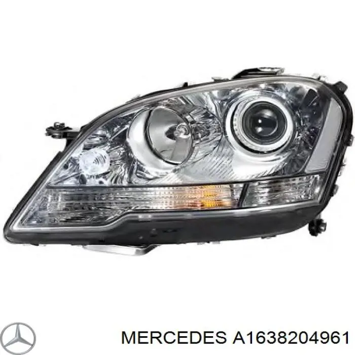 Фара левая Mercedes A1638204961 цена, от 118.28 USD