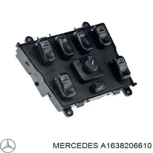 A1638206610 Mercedes unidade de botões de controlo de elevador de vidro de consola central