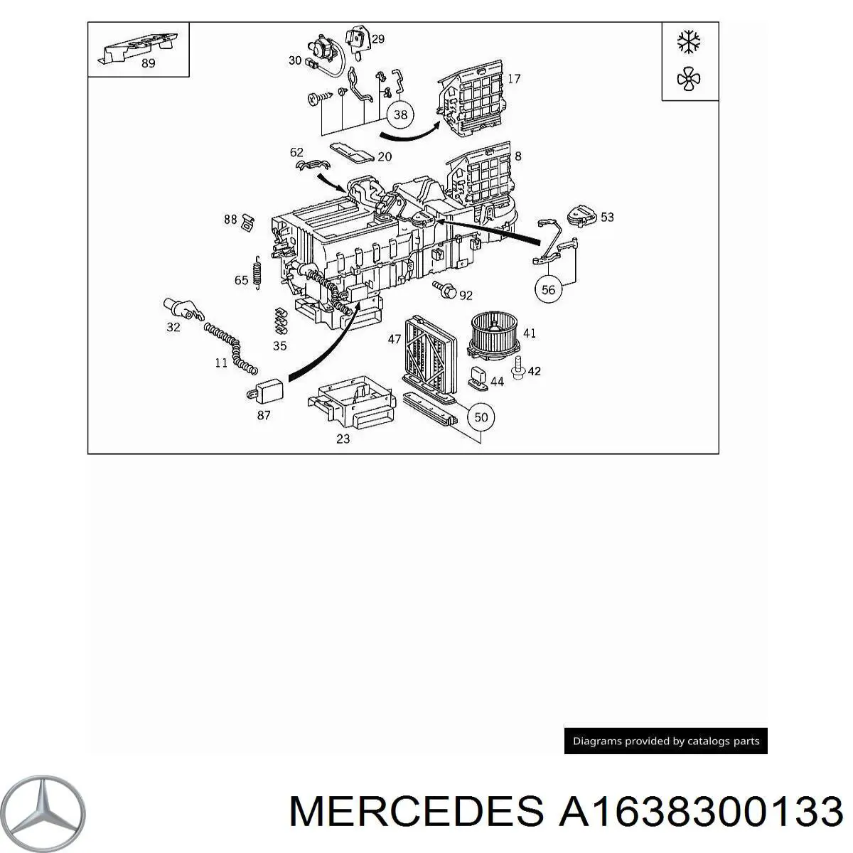 A1638300133 Mercedes 