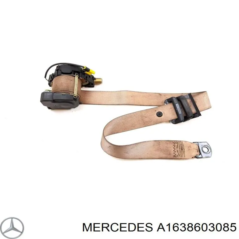 Ремень безопасности передний правый Mercedes 1638603085 цена, от 12.67 USD