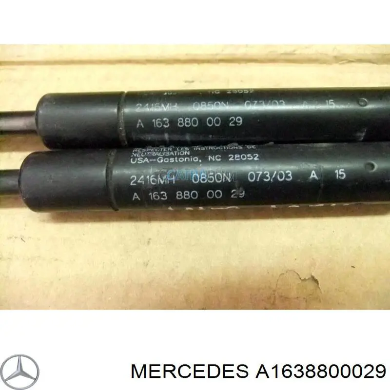 Упор капота Mercedes A1638800029